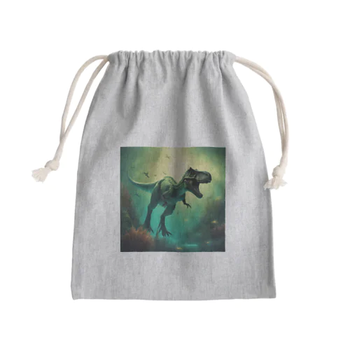 透明な皮膚を持つ恐竜 Mini Drawstring Bag