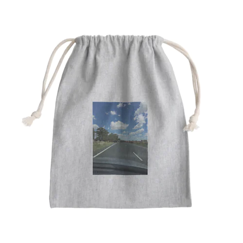 Send your location Mini Drawstring Bag