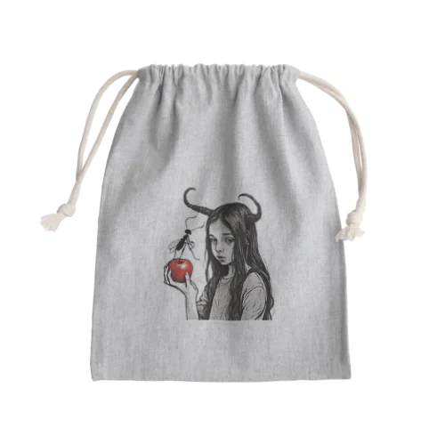 林檎カマキリちゃん3 Mini Drawstring Bag