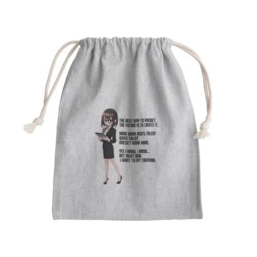 オフィスレディの憂鬱 Mini Drawstring Bag