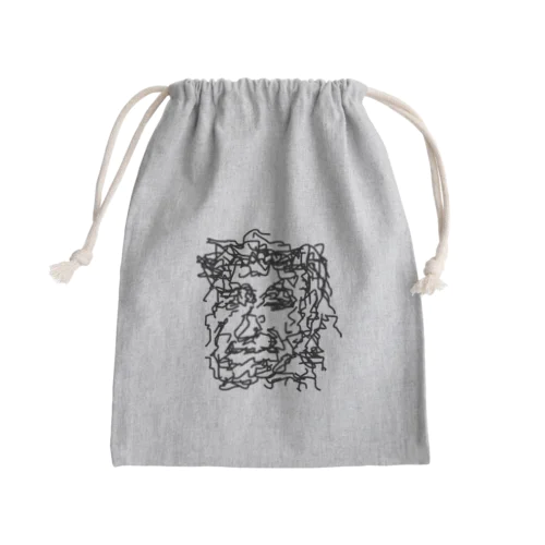 angry old man 001 Mini Drawstring Bag