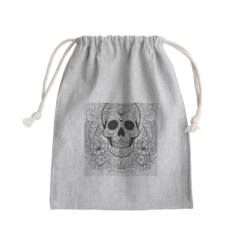 デイ・オブ・ザ・デット等のメキシコの文化を反映させたスカル Mini Drawstring Bag