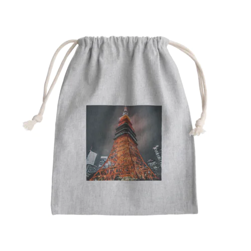 電波塔 Mini Drawstring Bag