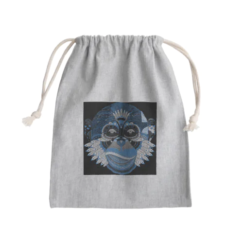 青猿アート Mini Drawstring Bag