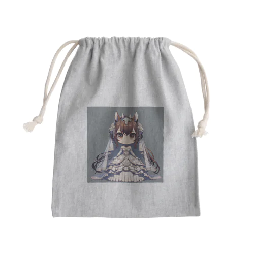 午の花嫁 Mini Drawstring Bag