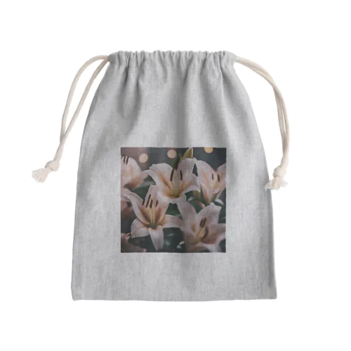 ヒメユリの優雅な花弁 Mini Drawstring Bag