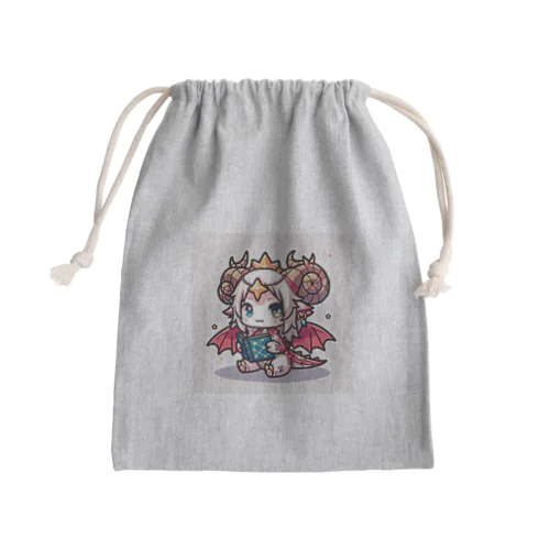 かわいいドラゴンのイラスト Mini Drawstring Bag