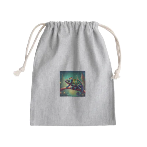 幻想的なカメレオン Mini Drawstring Bag