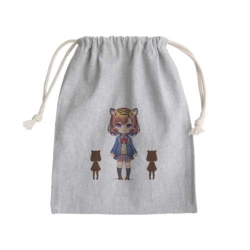 寅の女子高生 Mini Drawstring Bag