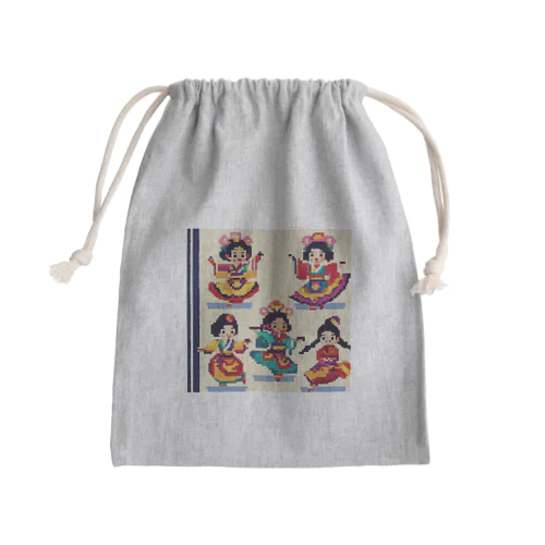 琉球の風に舞う Mini Drawstring Bag