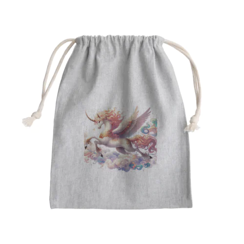 麒麟の姿が美しく広がる✨ Mini Drawstring Bag