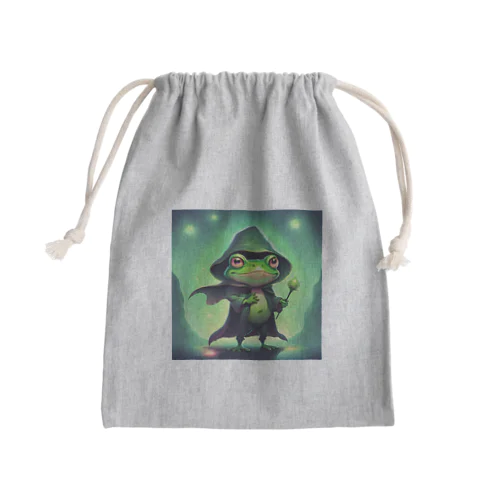 ダークヒーロー蛙 Mini Drawstring Bag