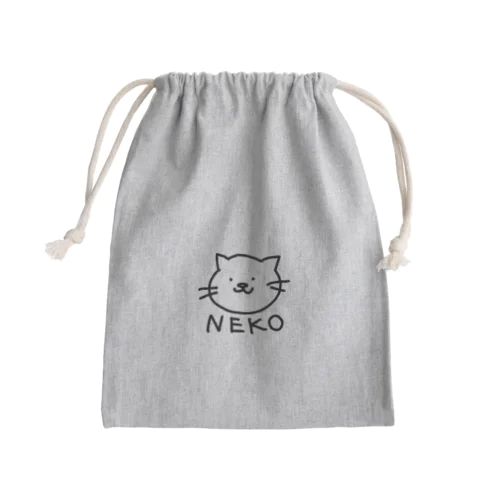 ゆる猫 Mini Drawstring Bag