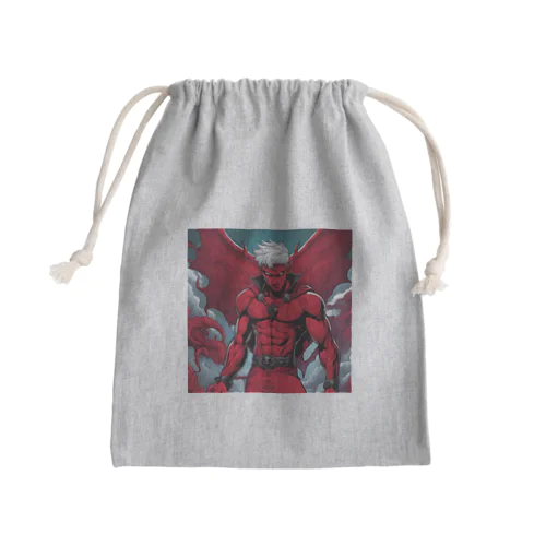 赤い悪魔 Mini Drawstring Bag