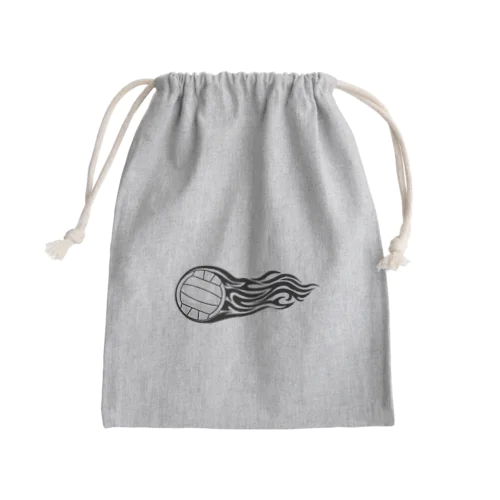 火を纏ったバレーボールの瞬間 Mini Drawstring Bag