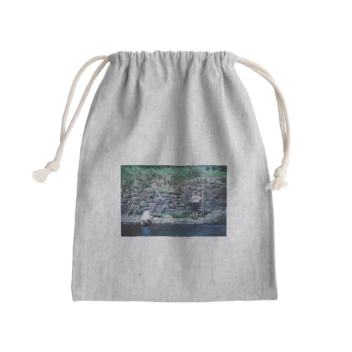 川あそび Mini Drawstring Bag