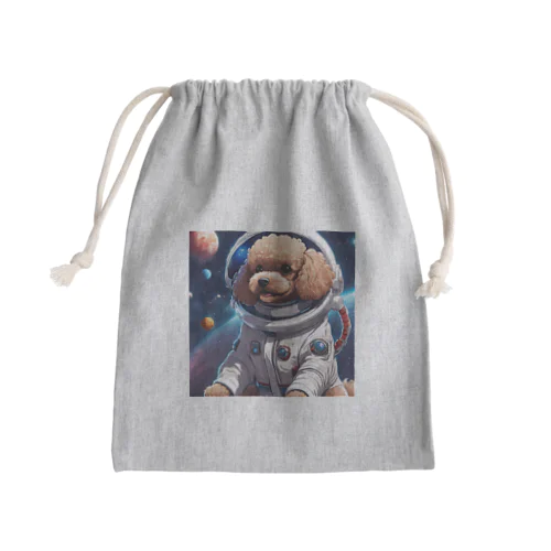 宇宙に挑戦するトイプードル Mini Drawstring Bag