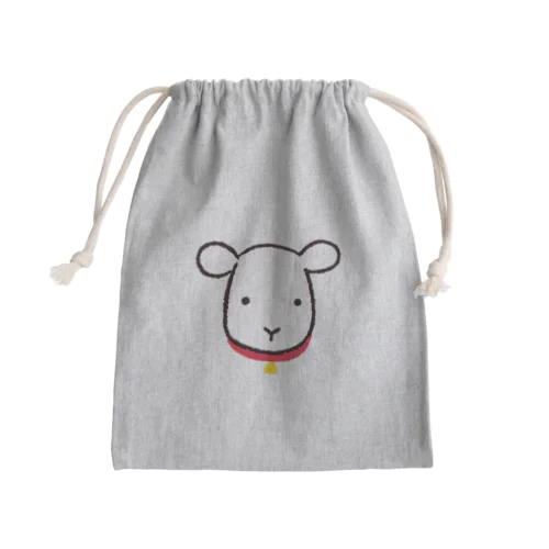 ヤギ沢フェイス Mini Drawstring Bag