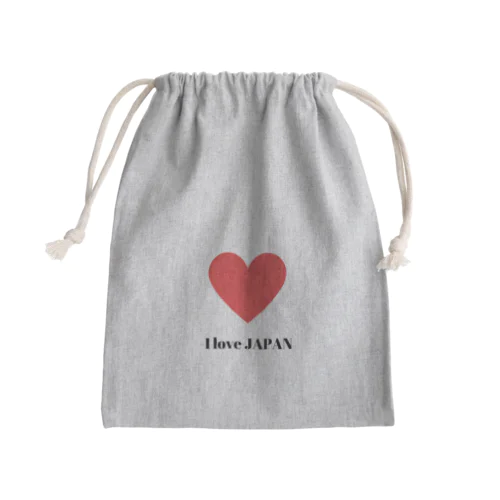 I love Japan Mini Drawstring Bag