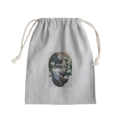 蓮花の少女 Mini Drawstring Bag