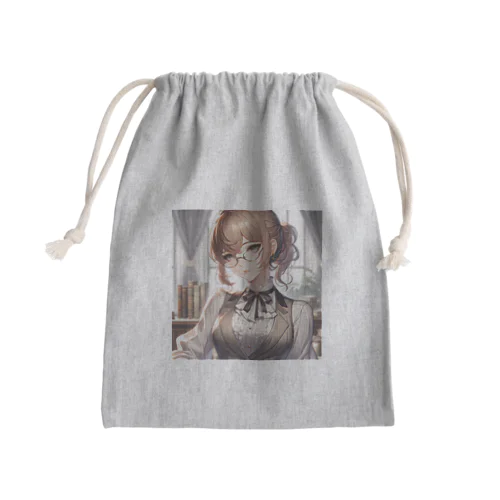 知的なAI美女 Mini Drawstring Bag
