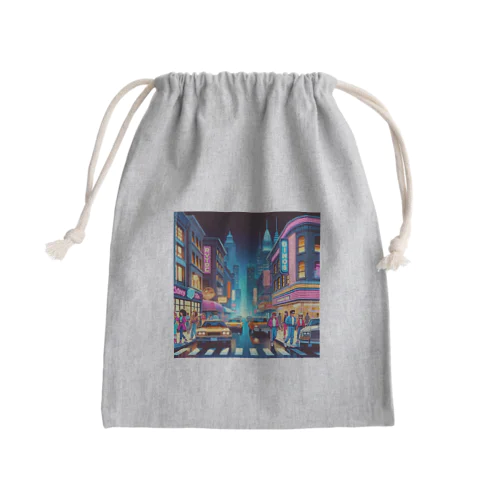 懐かしい80年代の雰囲気 Mini Drawstring Bag