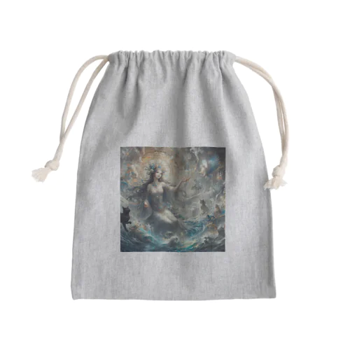 水の女神と猫 Mini Drawstring Bag