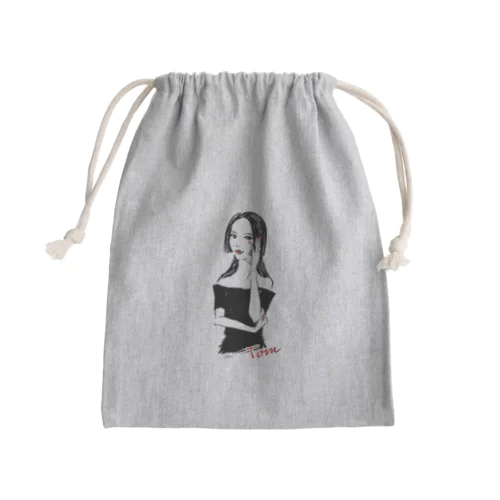 「Tomさん」公式グッズ Mini Drawstring Bag