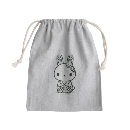 テクうさ Mini Drawstring Bag