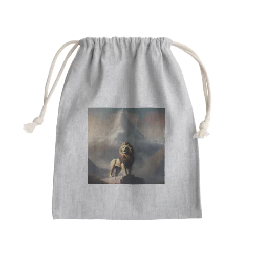 頂上のライオン Mini Drawstring Bag