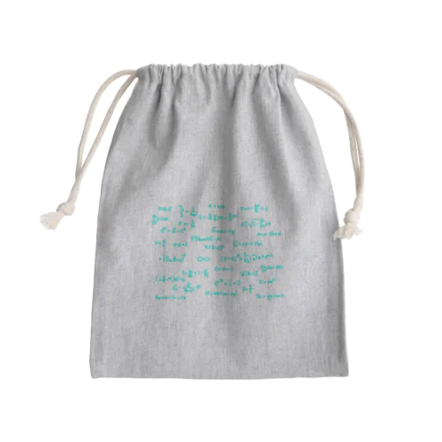 物理の数式 Mini Drawstring Bag