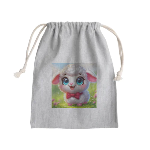 pretty sheep Mini Drawstring Bag