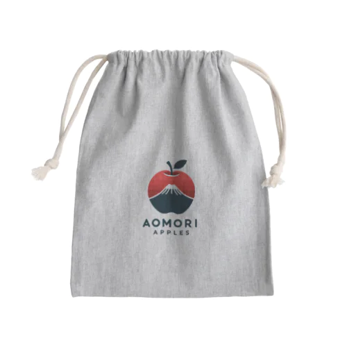 あおもりりんごと岩木山 Mini Drawstring Bag