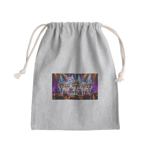 ライブで歌う天使たち Mini Drawstring Bag