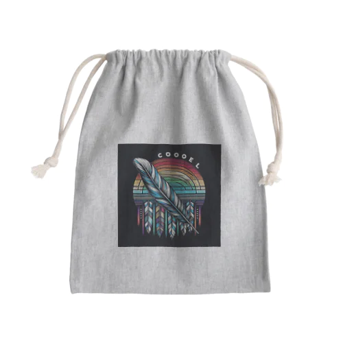 羽と虹※クール Mini Drawstring Bag