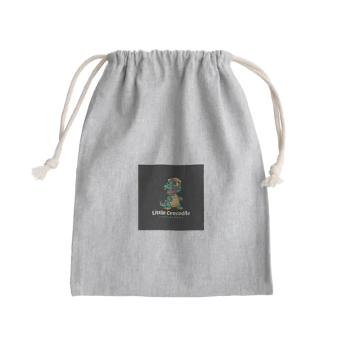 ちっちゃいワニ Mini Drawstring Bag