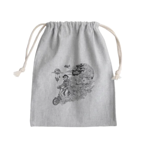 じぃじは今日も夢の中 Mini Drawstring Bag