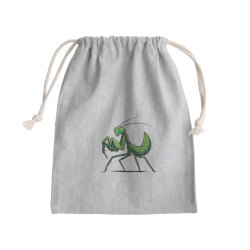 カッコいいカマキリ Mini Drawstring Bag