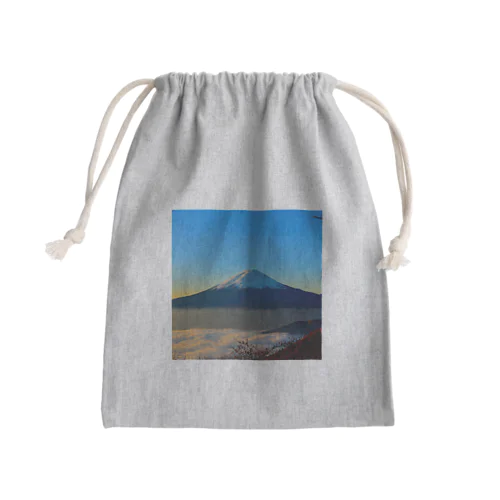 富士山 Mini Drawstring Bag