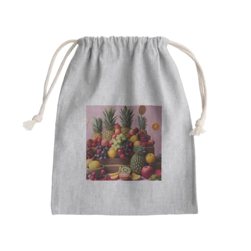 ボタニカルフルーツ Mini Drawstring Bag