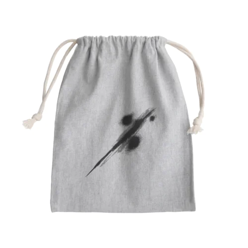 飛び散った墨 Mini Drawstring Bag