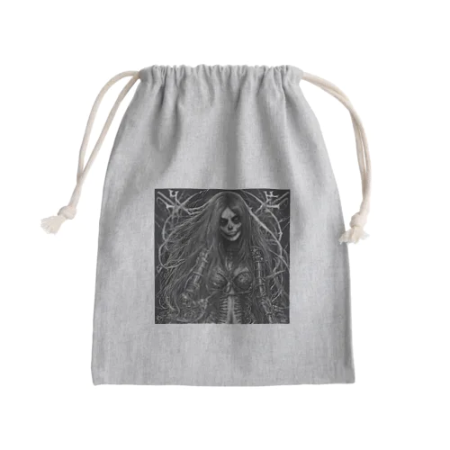 death metal girl ＝Michele＝ Mini Drawstring Bag