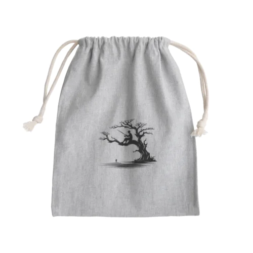 釣り人 Mini Drawstring Bag