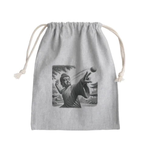 ダジャレ仏像シリーズ・投げる像 Mini Drawstring Bag