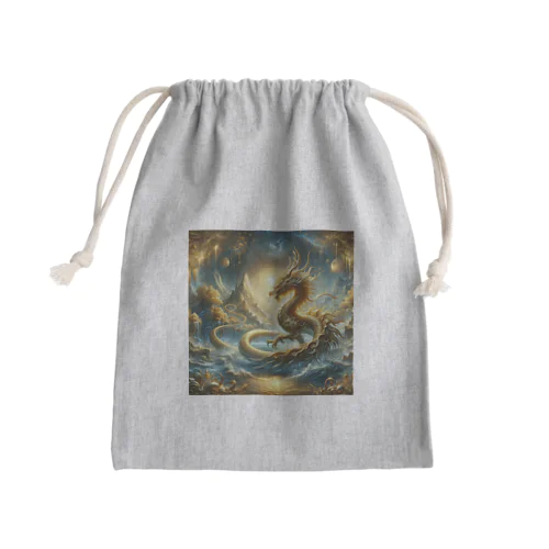 金色の龍 Mini Drawstring Bag