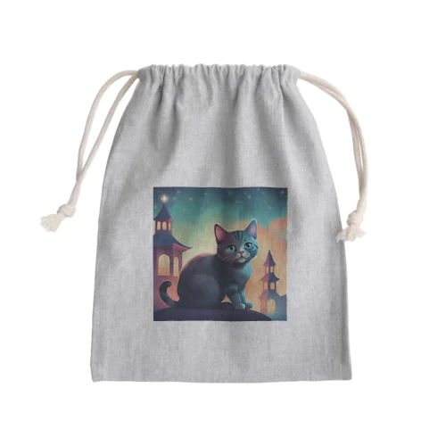 かわいい猫 Mini Drawstring Bag