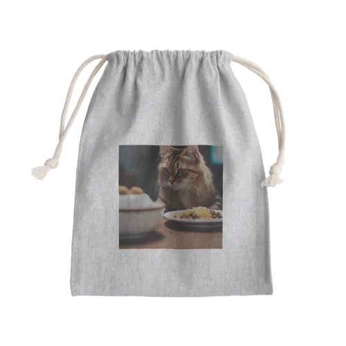 迷う猫 Mini Drawstring Bag