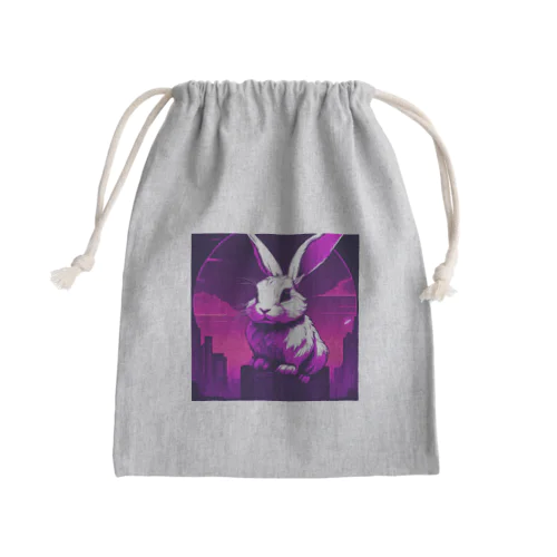 街を支配する大王ウサギ Mini Drawstring Bag