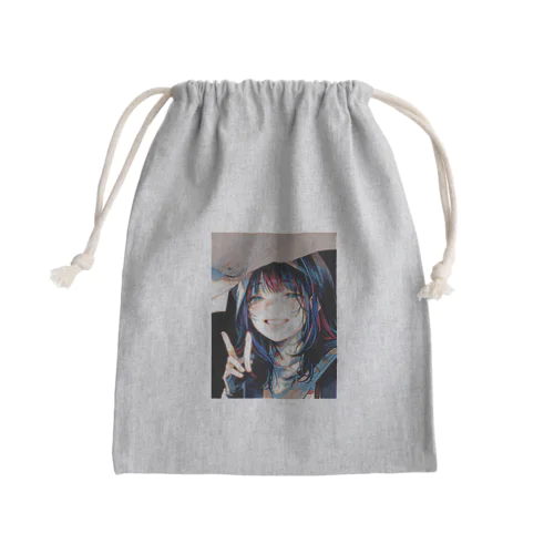ピース✌️ Mini Drawstring Bag