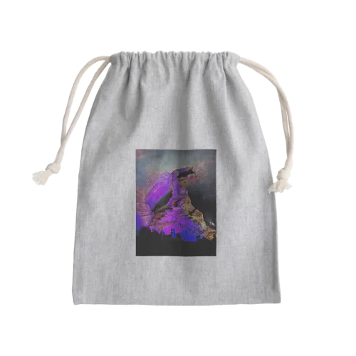 紫の洞窟 Mini Drawstring Bag